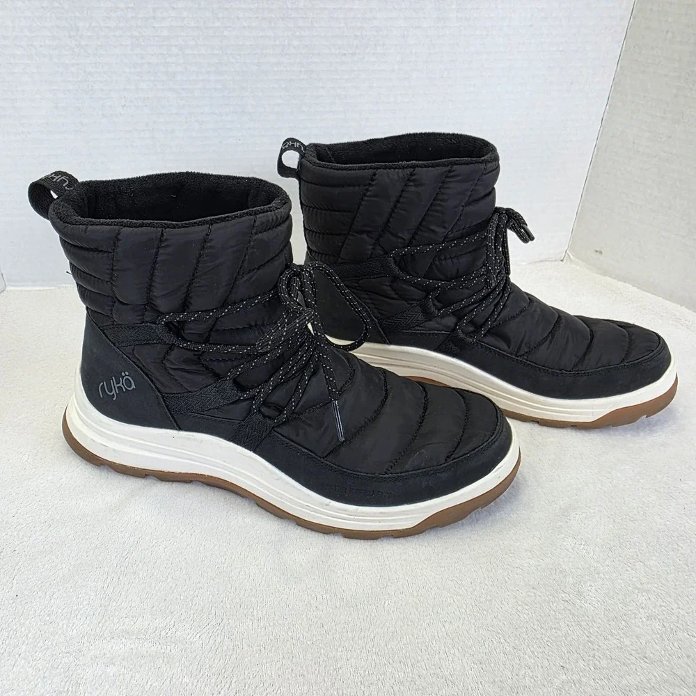Ryka Women's Highlight Snow Boot‎ Sz 10M Water Repellent with Lug Sole